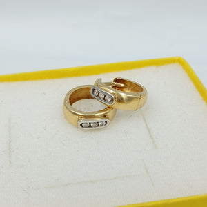 ARRACADAS PAR ORO 14 K 2.7 GRMS (SEMINUEVO)