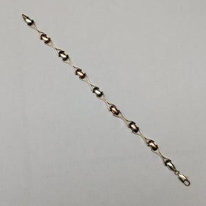 PULSERA ORO COMBINADO 10 K 7,40 GRMS (SEMINUEVO)