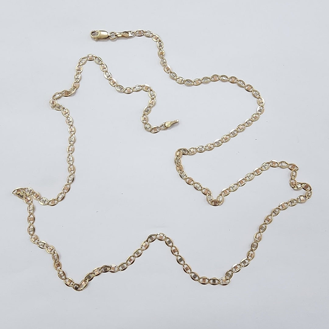 CADENA ORO, ORO COMBINADO 14 K 6.6 GRMS (SEMINUEVO)