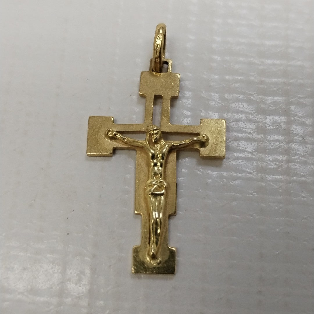CRUCIFIJO ORO 18 K 2.6 GRMS (SEMINUEVO)