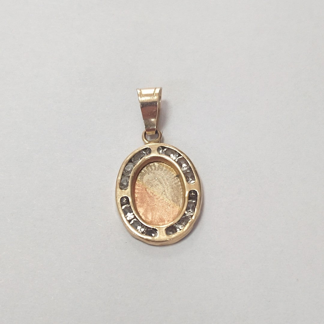 MEDALLA RELIGIOSA ORO, RODIADO 10 K 1 GRMS (SEMINUEVO)