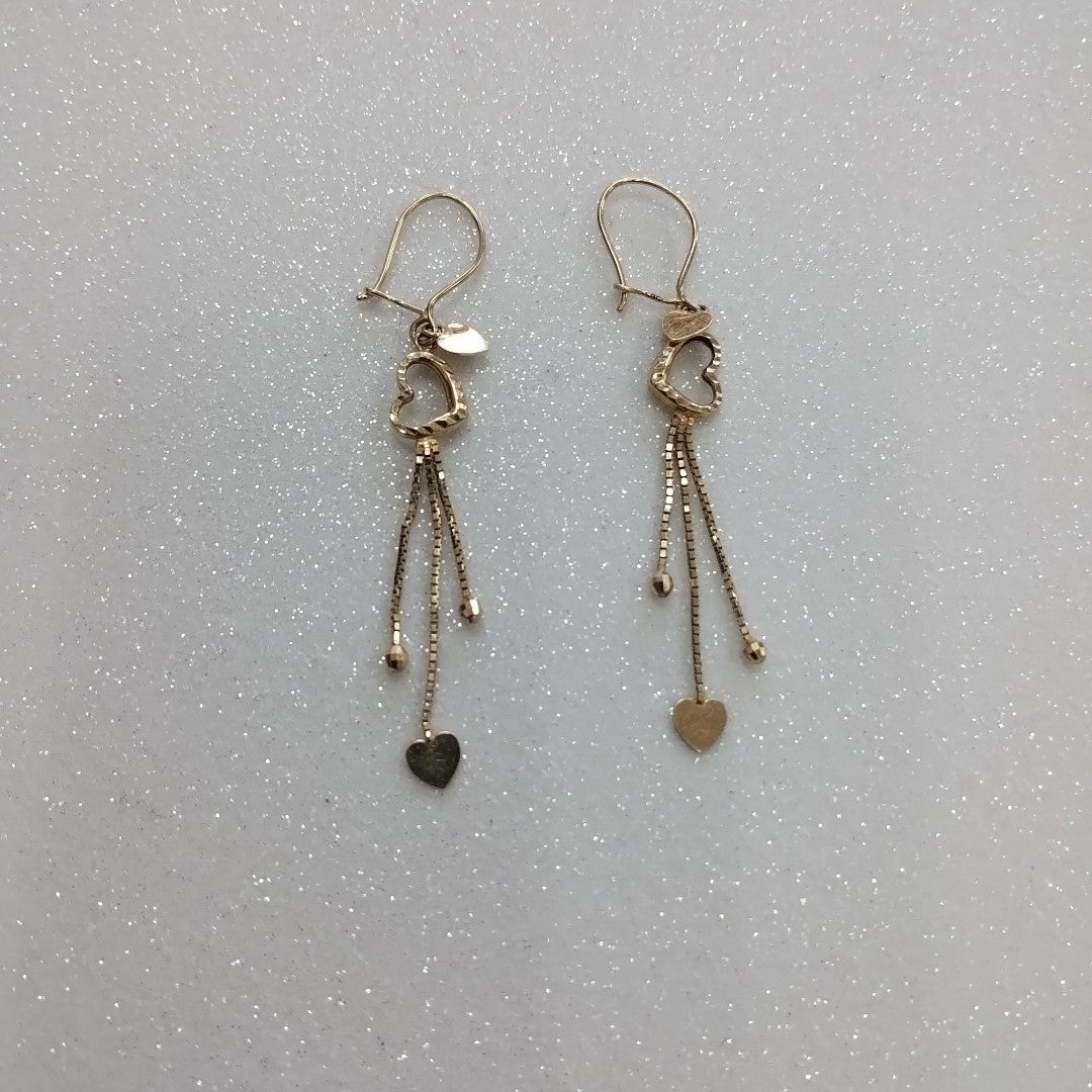 K1 2,00 GRMS 14 K ESPECIFICACIONES COMPLEMENTARIAS ARETES LARGOS PAR BUEN ESTADO (SEMINUEVO)