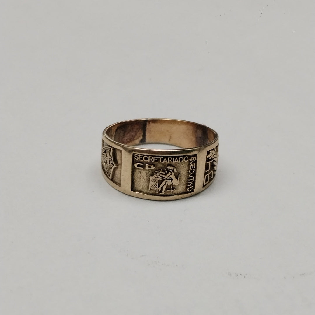 ANILLO DE GRADUACIÓN ORO 8 K 3,40 GRMS (SEMINUEVO)