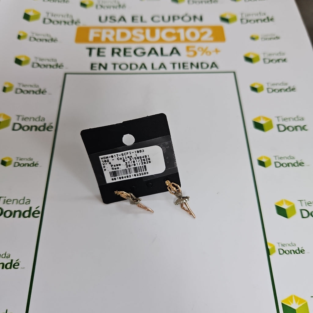 ARETES PAR ORO 10 K 2,20 GRMS (SEMINUEVO)