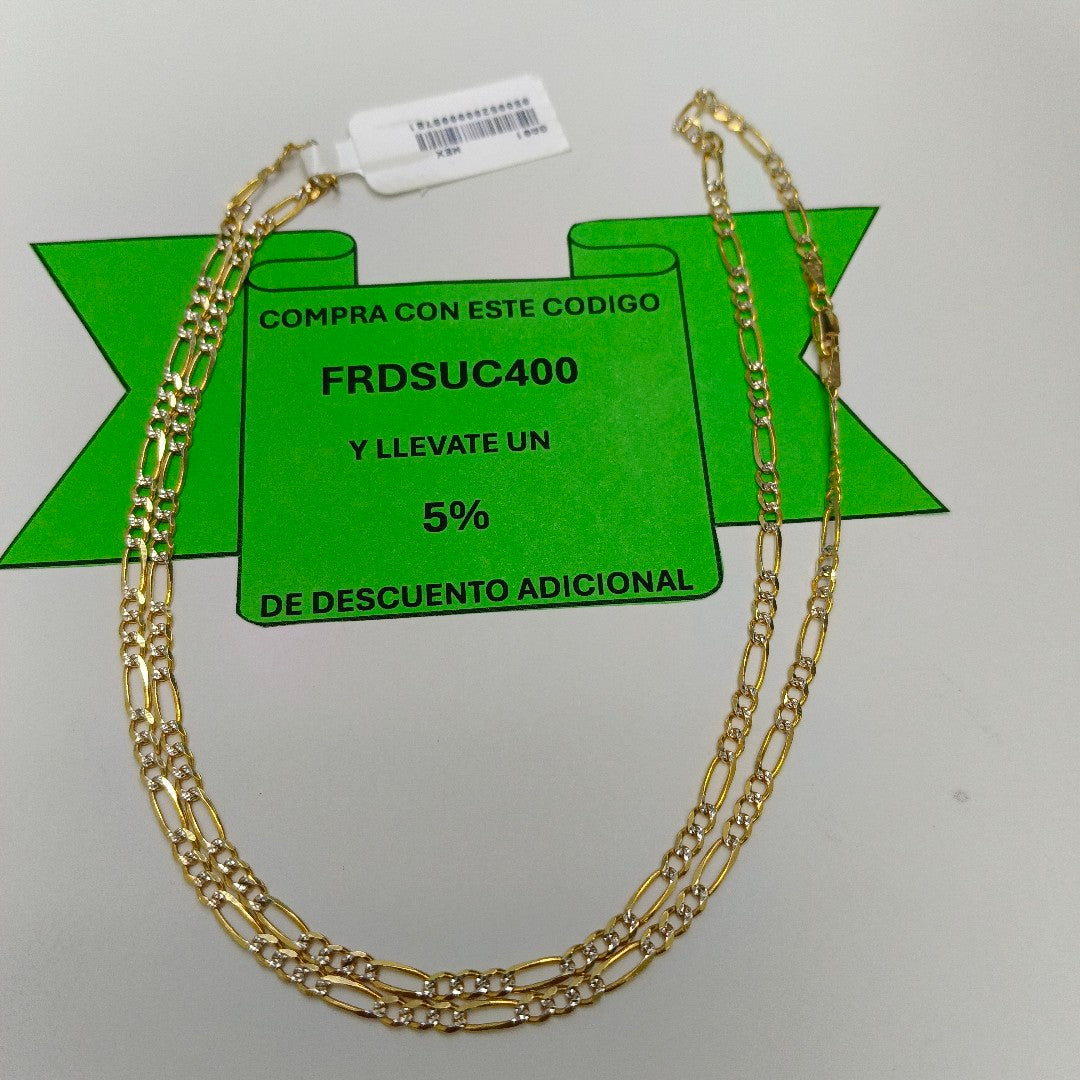 CADENA TEJIDO 3X1 9.1G 60 CM (NUEVO)