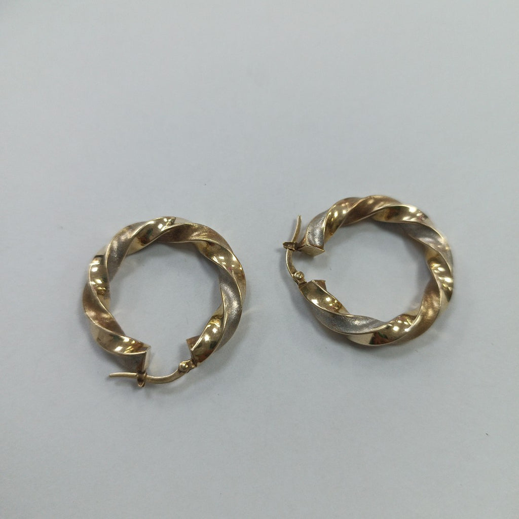 ARETES PAR ORO, ORO COMBINADO 10 K 4.5 GRMS (SEMINUEVO)