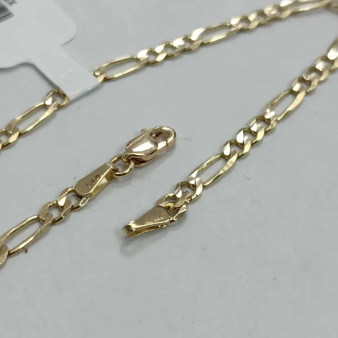 PULSERA TEJIDO 3X1 2.9G 18 CM 14K (NUEVO)