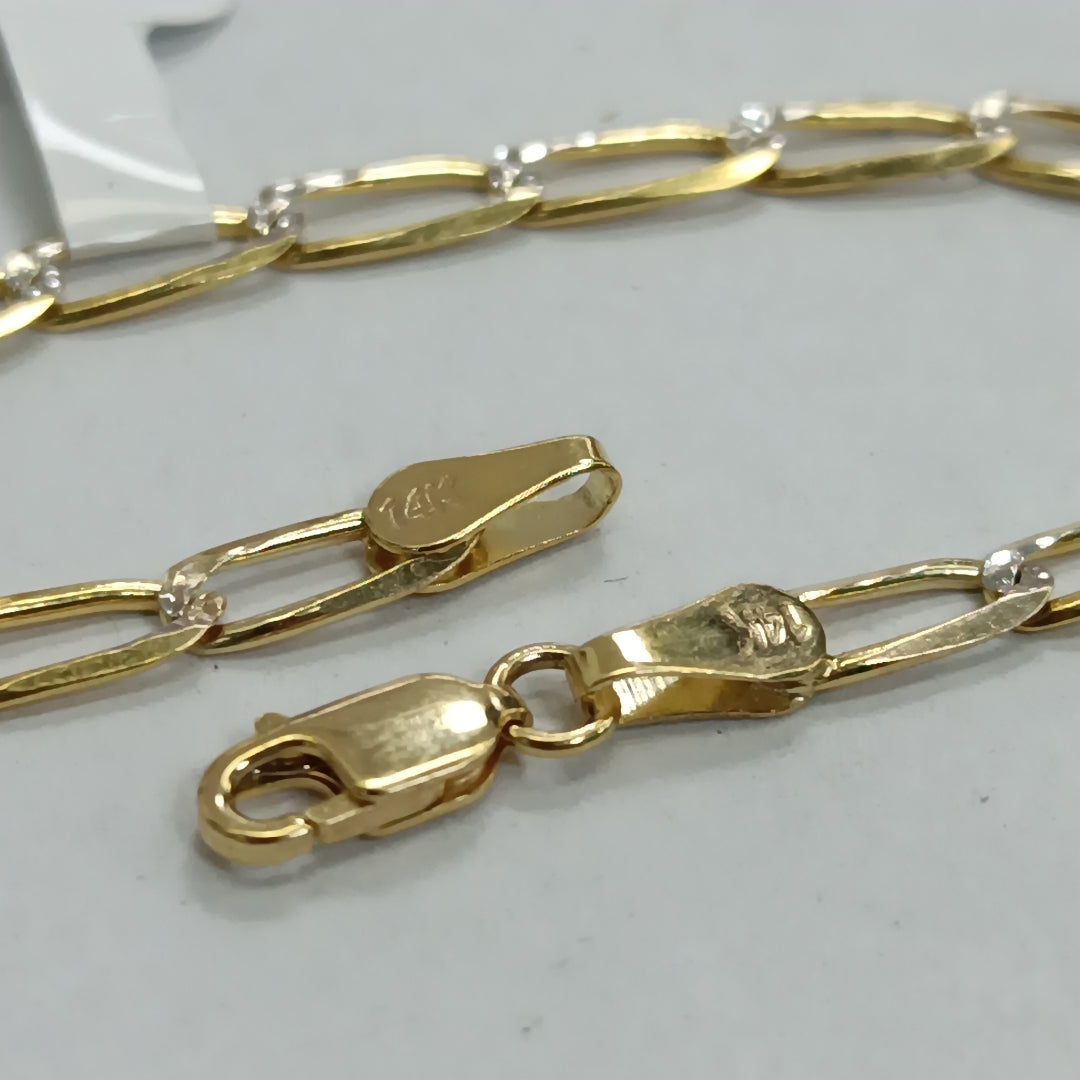 PULSERA TEJIDO ESLABONES 4G 18 CM (NUEVO)