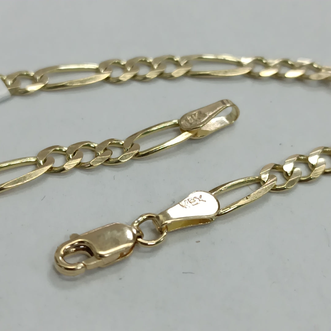 PULSERA TEJIDO 3X1 4.2G 18 CM 14K (NUEVO)