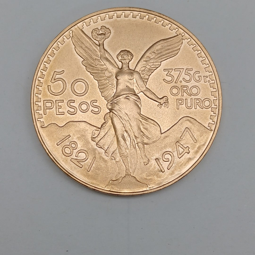 K1 41,60 GRMS 21 K IDENTIFICACIÓN MONEDA NOMINATIVA MONEDAS PESOS 50 PESOS (SEMINUEVO)
