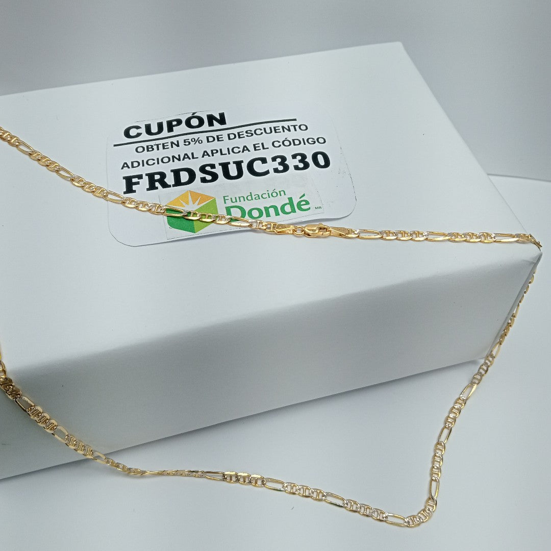 CADENA TEJIDO 3X1 8.5G 55 CM (NUEVO)