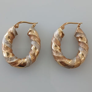 ARRACADAS PAR ORO 14 K 5,40 GRMS (SEMINUEVO)