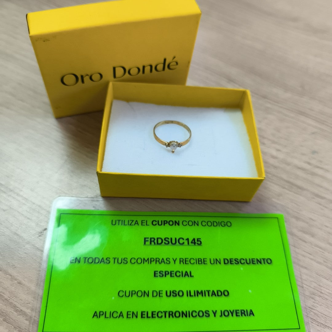 ANILLITO ORO 10 K 1.3 GRMS (SEMINUEVO)