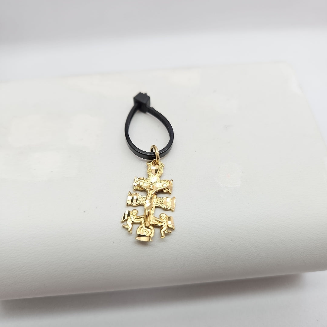 CRUZ DE CARAVACA ORO 14 K 1.7 GRMS (SEMINUEVO)