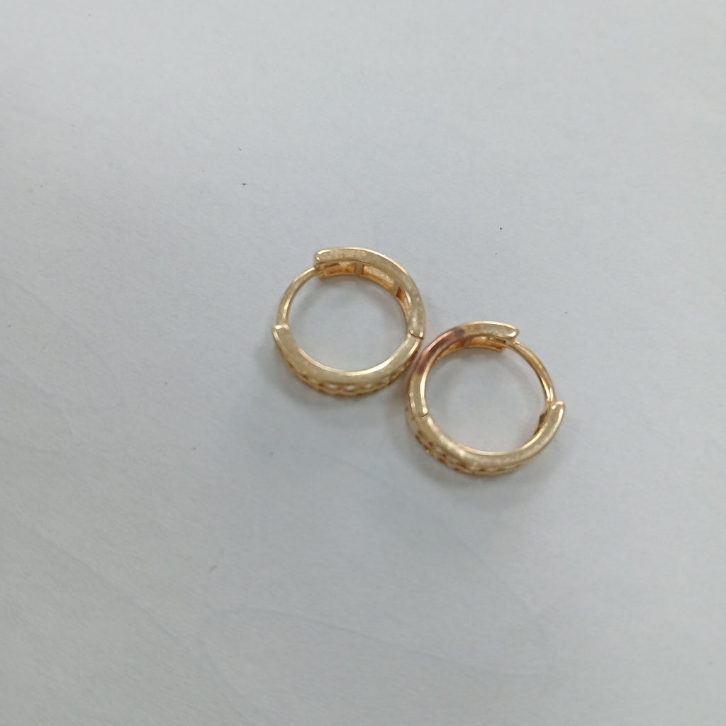ARRACADAS PAR ORO 14 K 1.5 GRMS (SEMINUEVO)