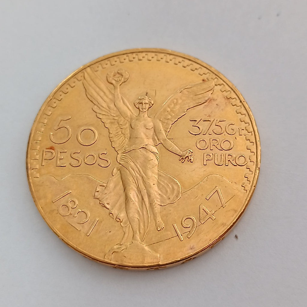 K1 41,60 GRMS 21 K IDENTIFICACIÓN MONEDA NOMINATIVA MONEDAS PESOS 50 PESOS (SEMINUEVO)