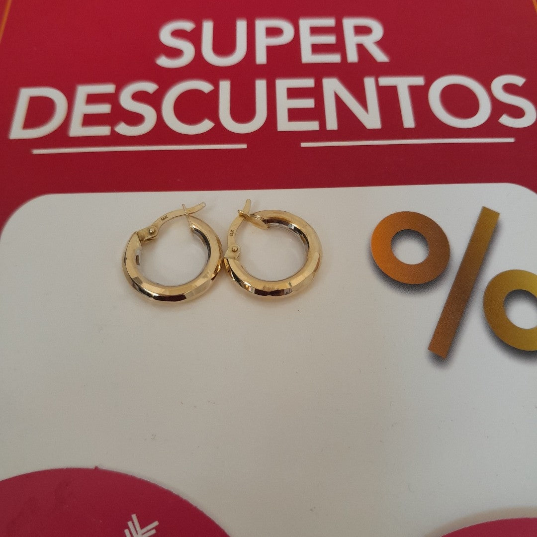 ARRACADAS PAR ORO 14 K 1,70 GRMS (SEMINUEVO)