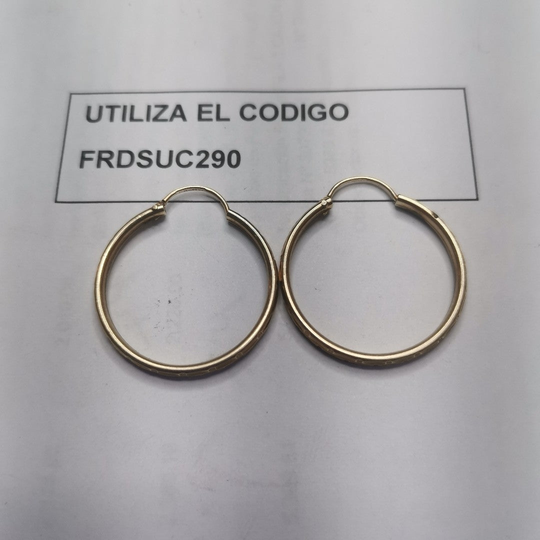 ARRACADAS PAR ORO 10 K 2.3 GRMS (SEMINUEVO)