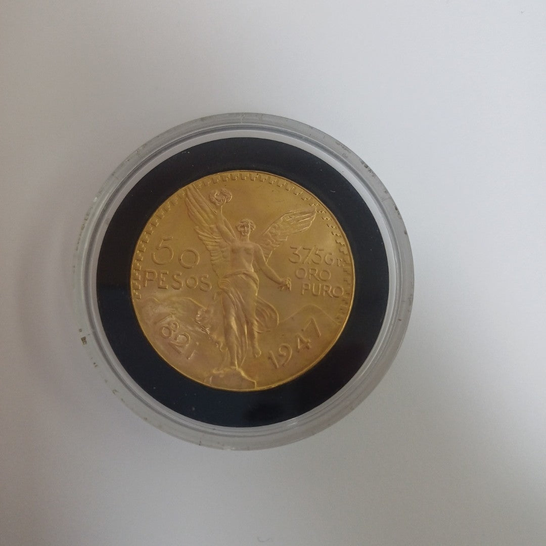 K1 41,60 GRMS 21 K IDENTIFICACIÓN MONEDA NOMINATIVA MONEDAS PESOS 50 PESOS (SEMINUEVO)