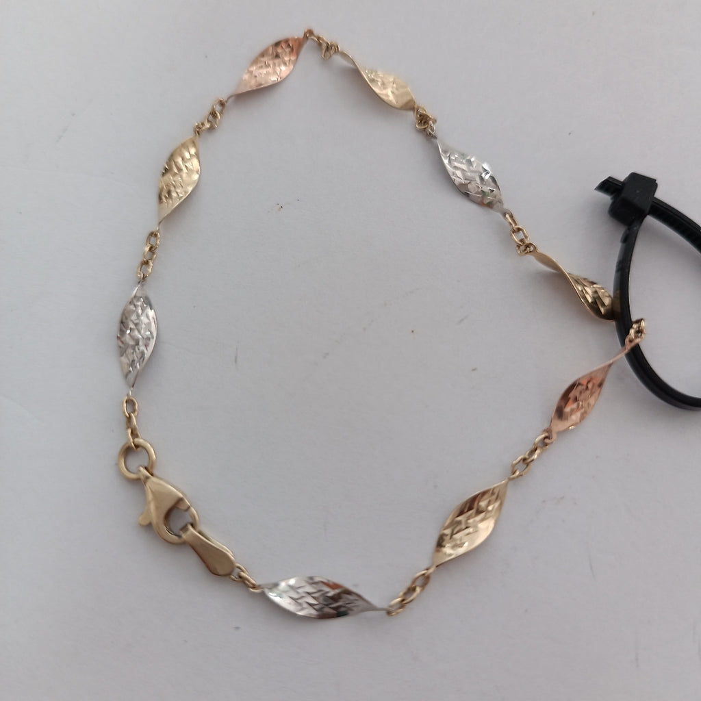 PULSERA ORO, ORO COMBINADO 14 K 1.9 GRMS (SEMINUEVO)