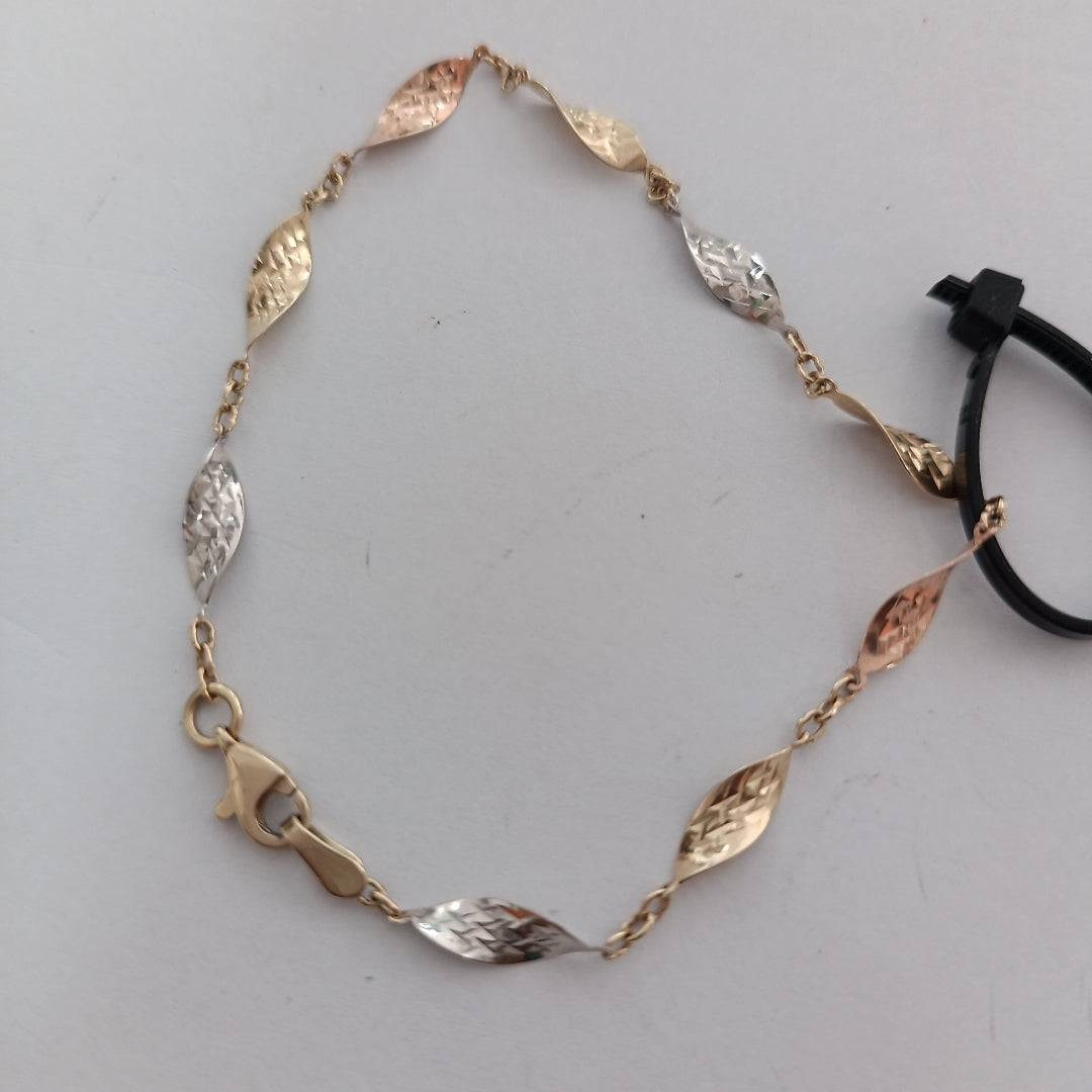 PULSERA ORO, ORO COMBINADO 14 K 1.9 GRMS (SEMINUEVO)