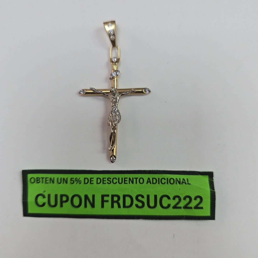 CRUCIFIJO ORO 10 K 3.3 GRMS (SEMINUEVO)