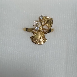 ANILLO CONMEMORATIVO ORO 10 K 1.9 GRMS (SEMINUEVO)