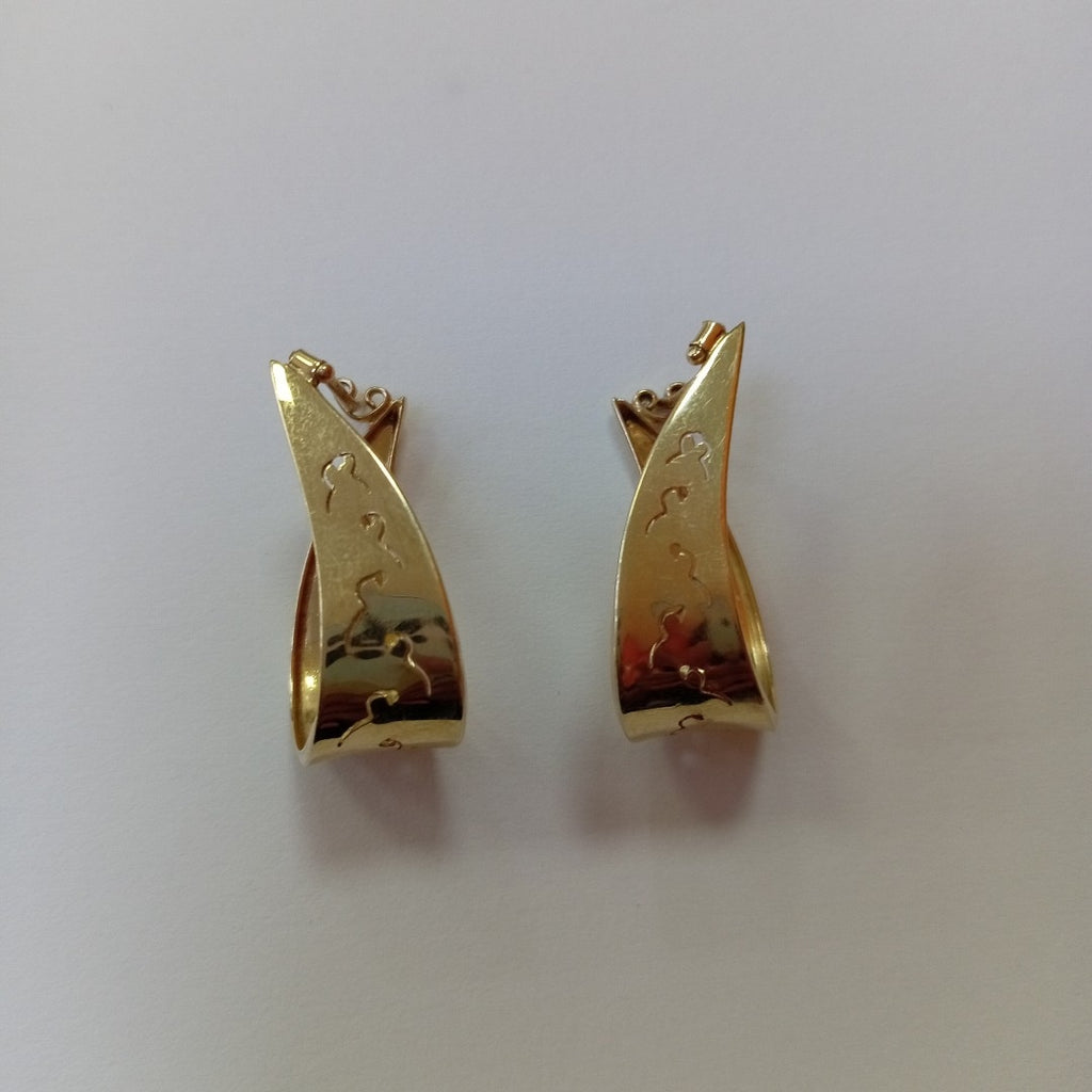 ARRACADAS PAR ORO 14 K 5,60 GRMS (SEMINUEVO)
