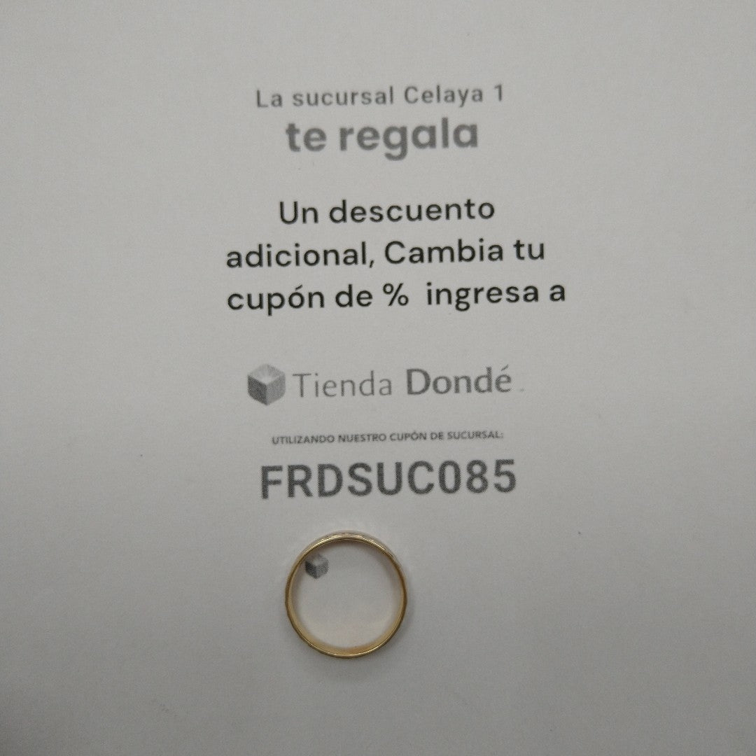 ARGOLLA ORO 14 K 2,40 GRMS (SEMINUEVO)