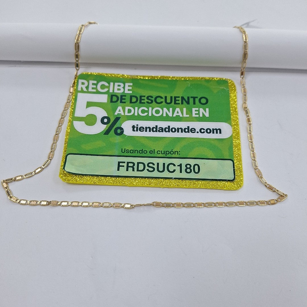 CADENA ORO COMBINADO 14 K 10.6 GRMS (SEMINUEVO)