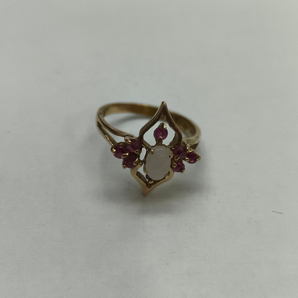 K1 2,80 GRMS 8 K ESPECIFICACIONES COMPLEMENTARIAS ANILLITO CON PIEDRA DE COLOR B (SEMINUEVO)
