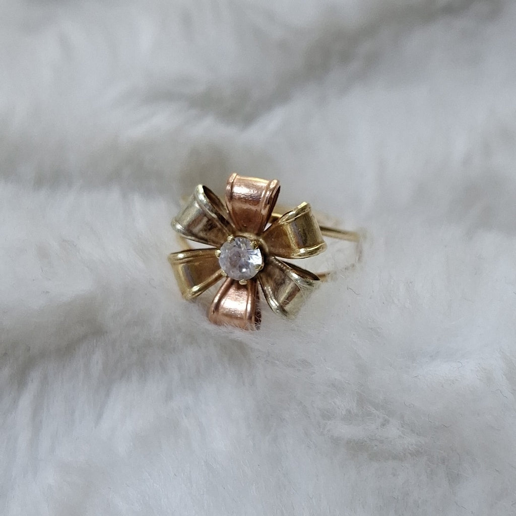 ANILLITO ORO COMBINADO 14 K 2.4 GRMS (SEMINUEVO)