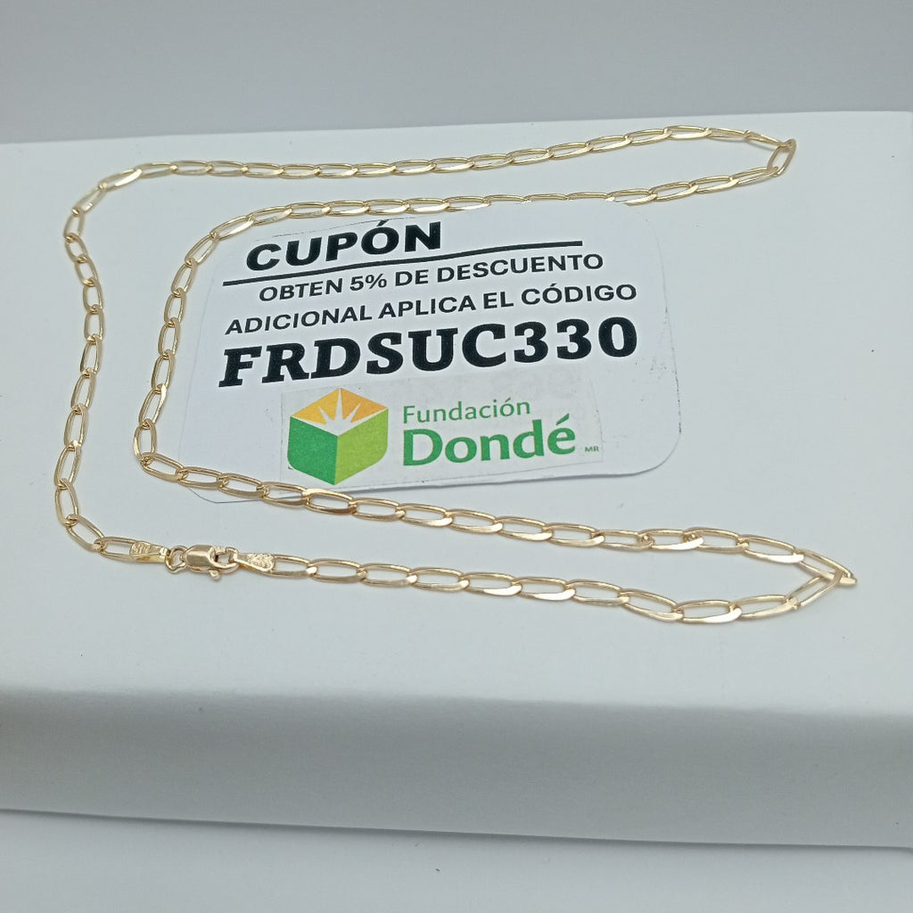 CADENA TEJIDO ESLABONES 6.8G 55 CM (NUEVO)