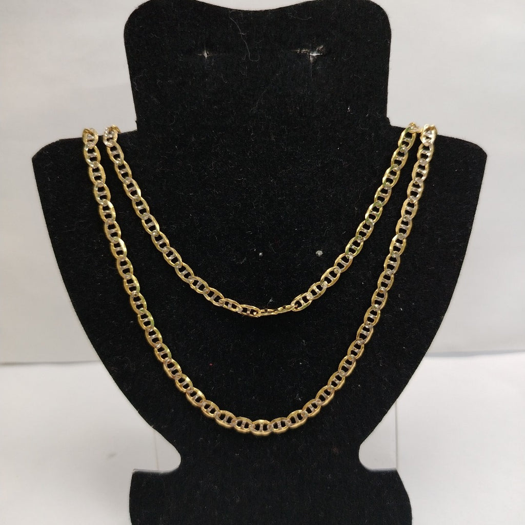 CADENA TEJIDO MARINERO 9GR 60 CM 14K (NUEVO)