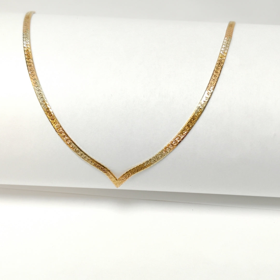 GARGANTILLA ORO,ORO COMBINADO 14 K 8,20 GRMS (SEMINUEVO)