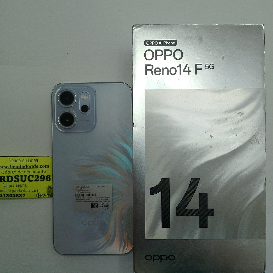 CELULAR OPPO  RENO 14 F CPH2743 (2025) 256 GB 12 GB RAM (SEMINUEVO)