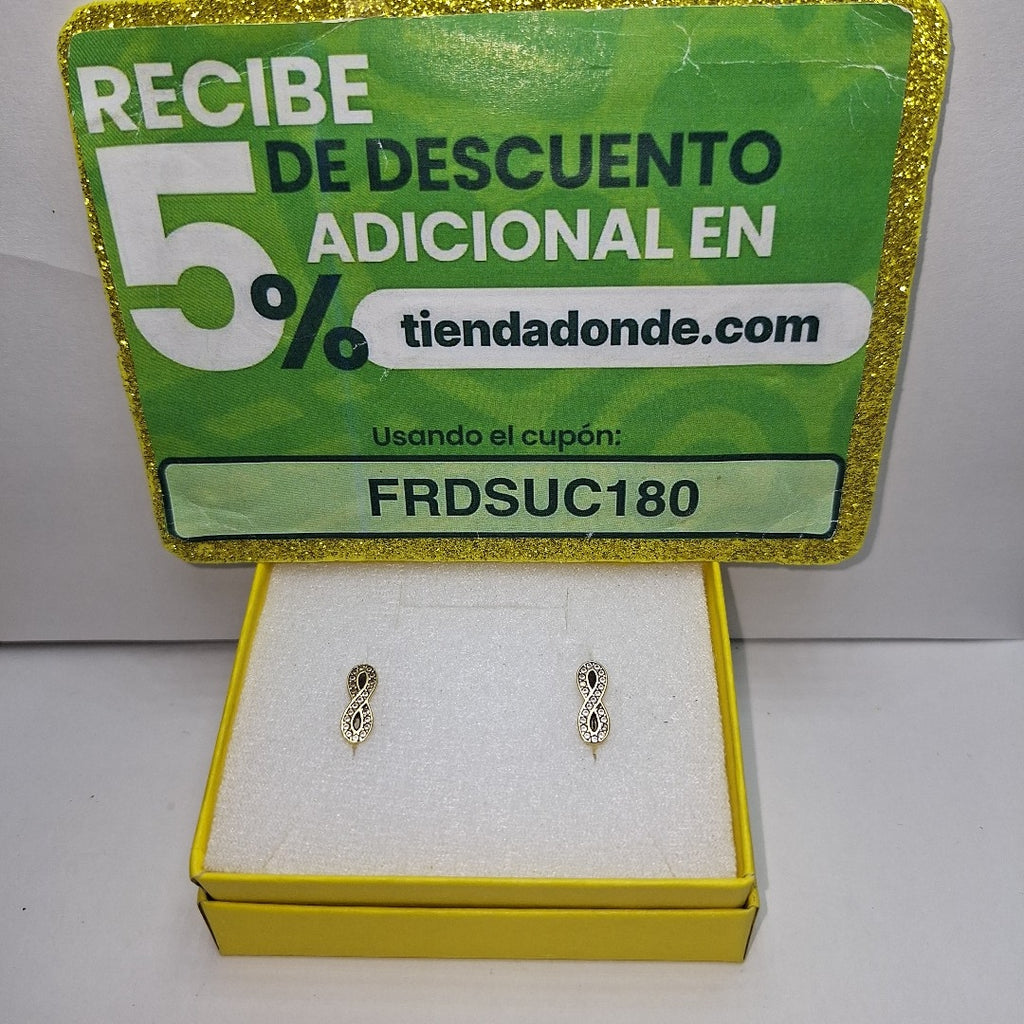 ARETES PAR ORO 14 K 2.2 GRMS (SEMINUEVO)