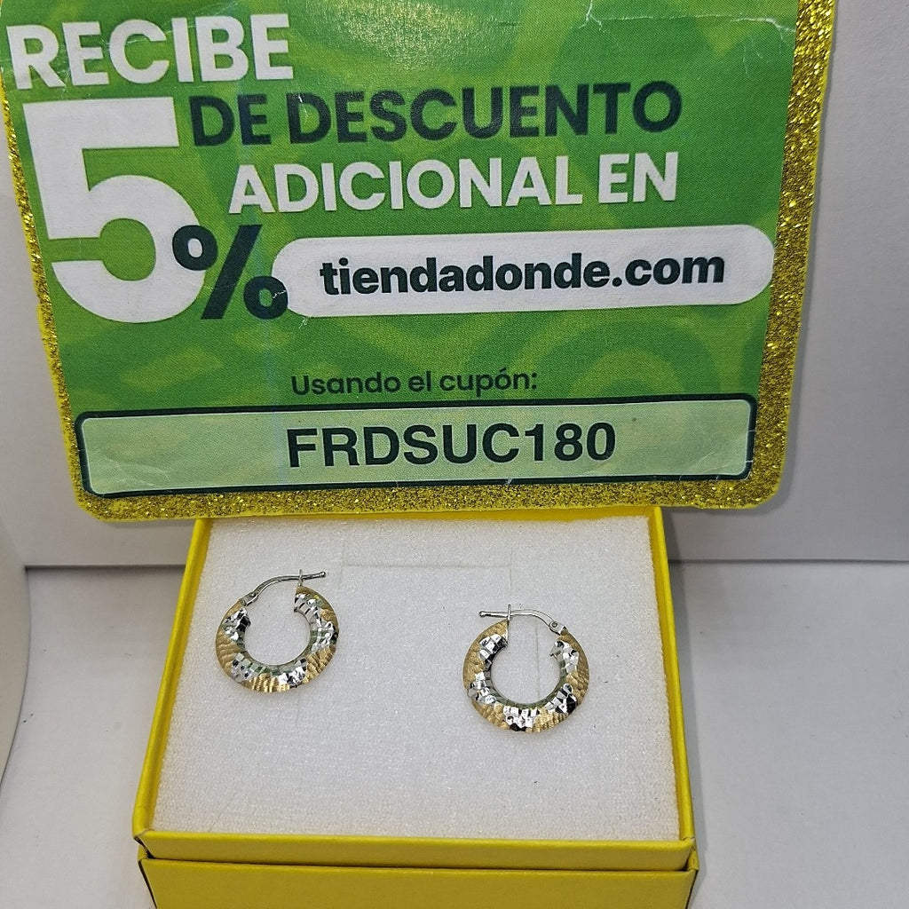 ARRACADAS PAR ORO 14 K 2 GRMS (SEMINUEVO)