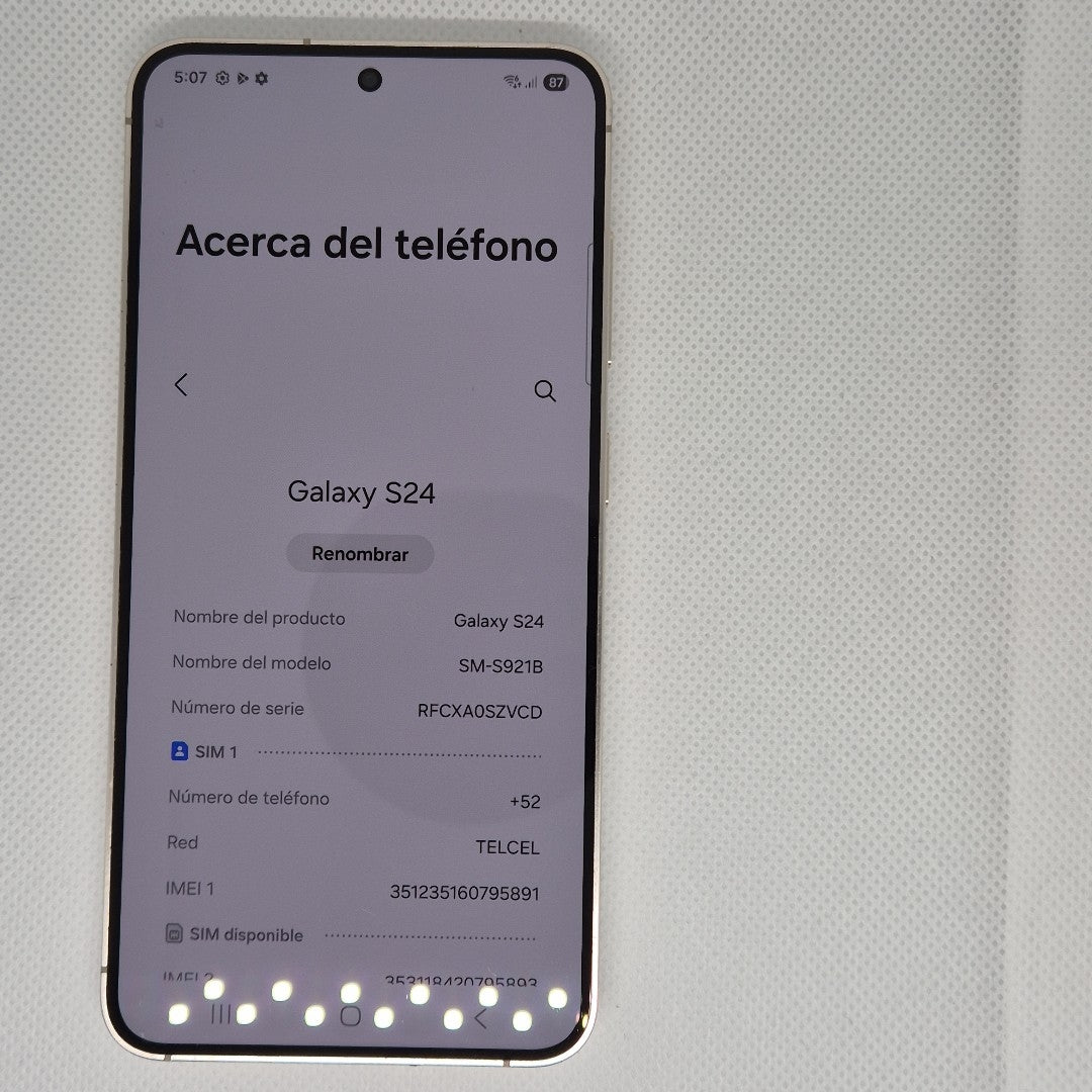 CELULAR SAMSUNG GALAXY S24 SM-S921B (2024) 128 GB 8 GB RAM (SEMINUEVO)