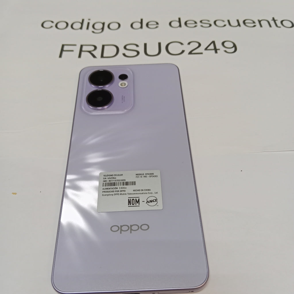 CELULAR OPPO  RENO 13F 5G CPH2699 (2025) 256 GB 12 GB RAM (SEMINUEVO)