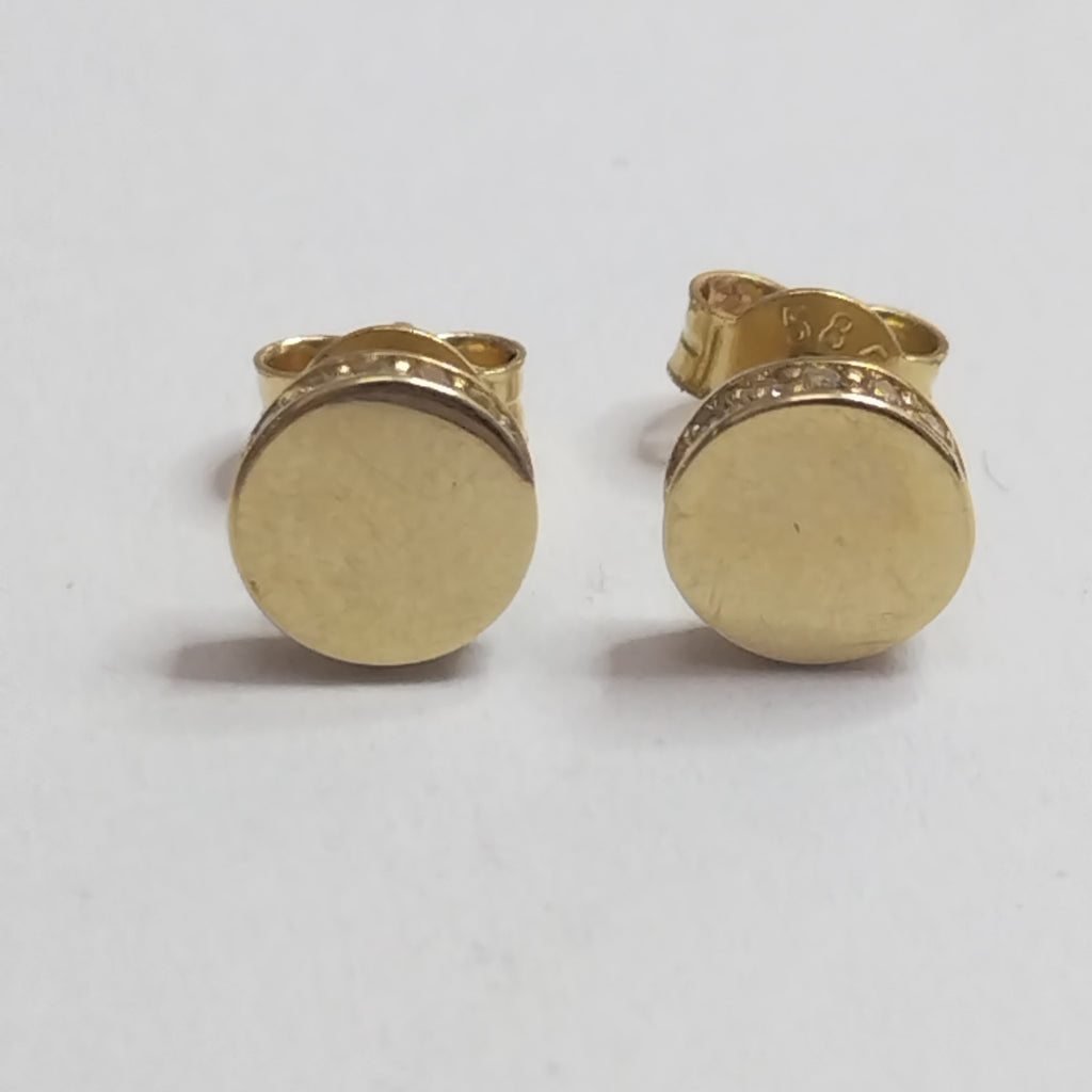 BROQUELES ORO 14K 1.5 (NUEVO)
