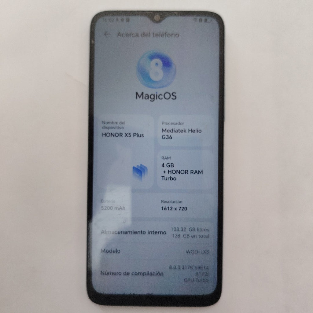 CELULAR HONOR X5 PLUS WOD-LX3 (2023) 128 GB 4 GB RAM (SEMINUEVO)