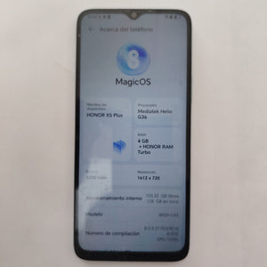 CELULAR HONOR X5 PLUS WOD-LX3 (2023) 128 GB 4 GB RAM (SEMINUEVO)