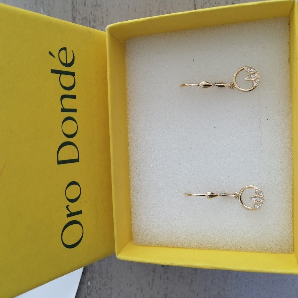 BROQUELES ORO 14K 2.1 (NUEVO)