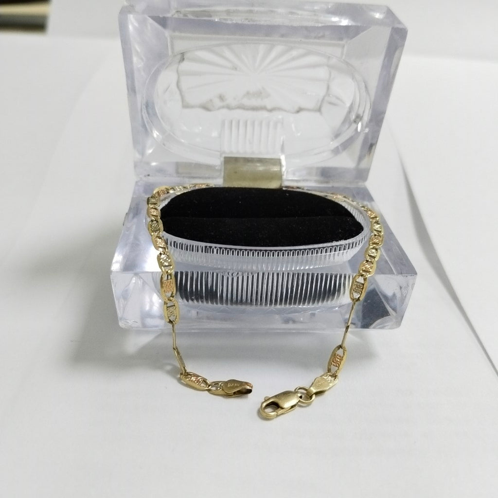 PULSERA ORO COMBINADO 14 K 3,90 GRMS (SEMINUEVO)