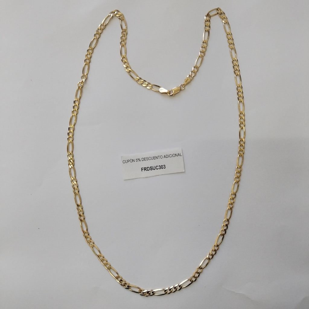 CADENA TEJIDO 3X1 12.8G 60 CM (NUEVO)