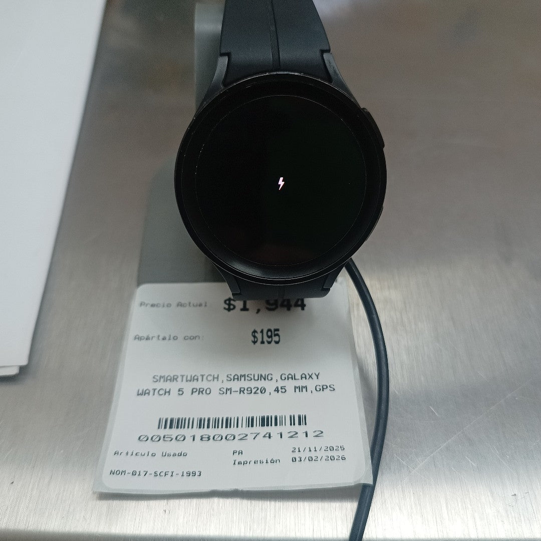 SMARTWATCH SAMSUNG GALAXY WATCH 5 PRO SM-R920 45 MM GPS