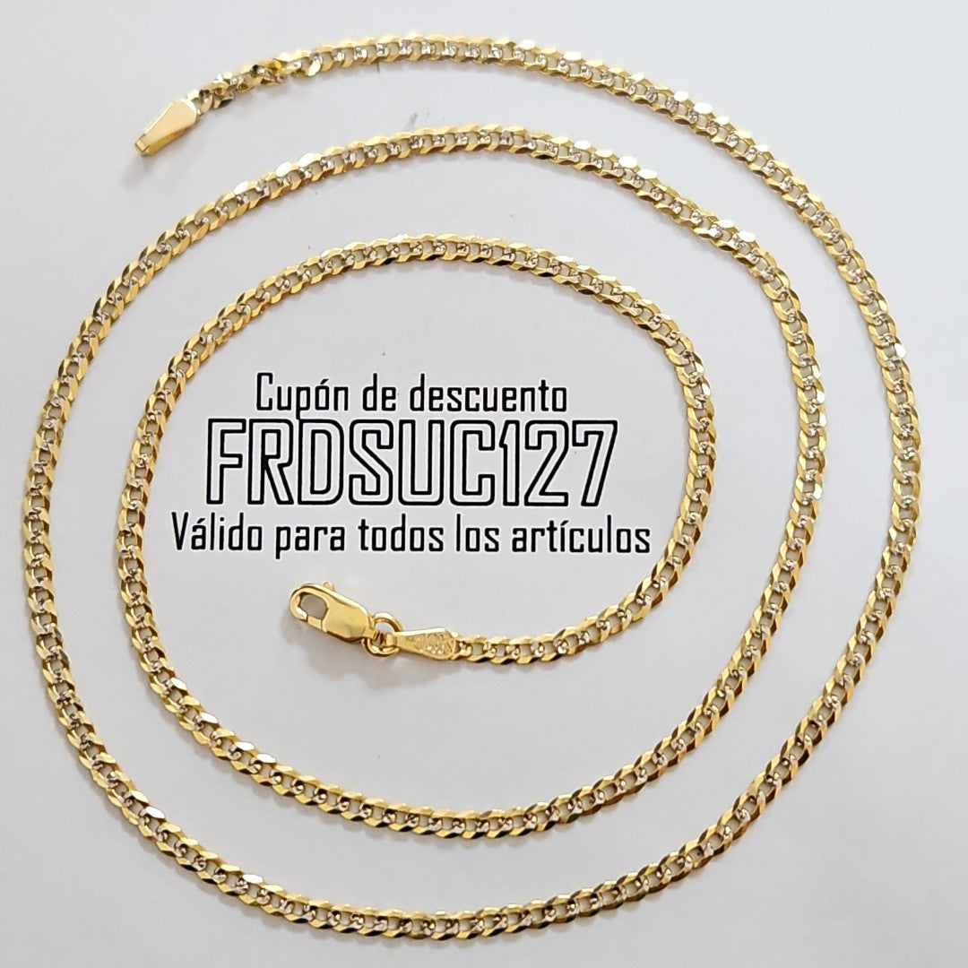 CADENA BARBADA 5.61G 50 CM 14K (NUEVO)