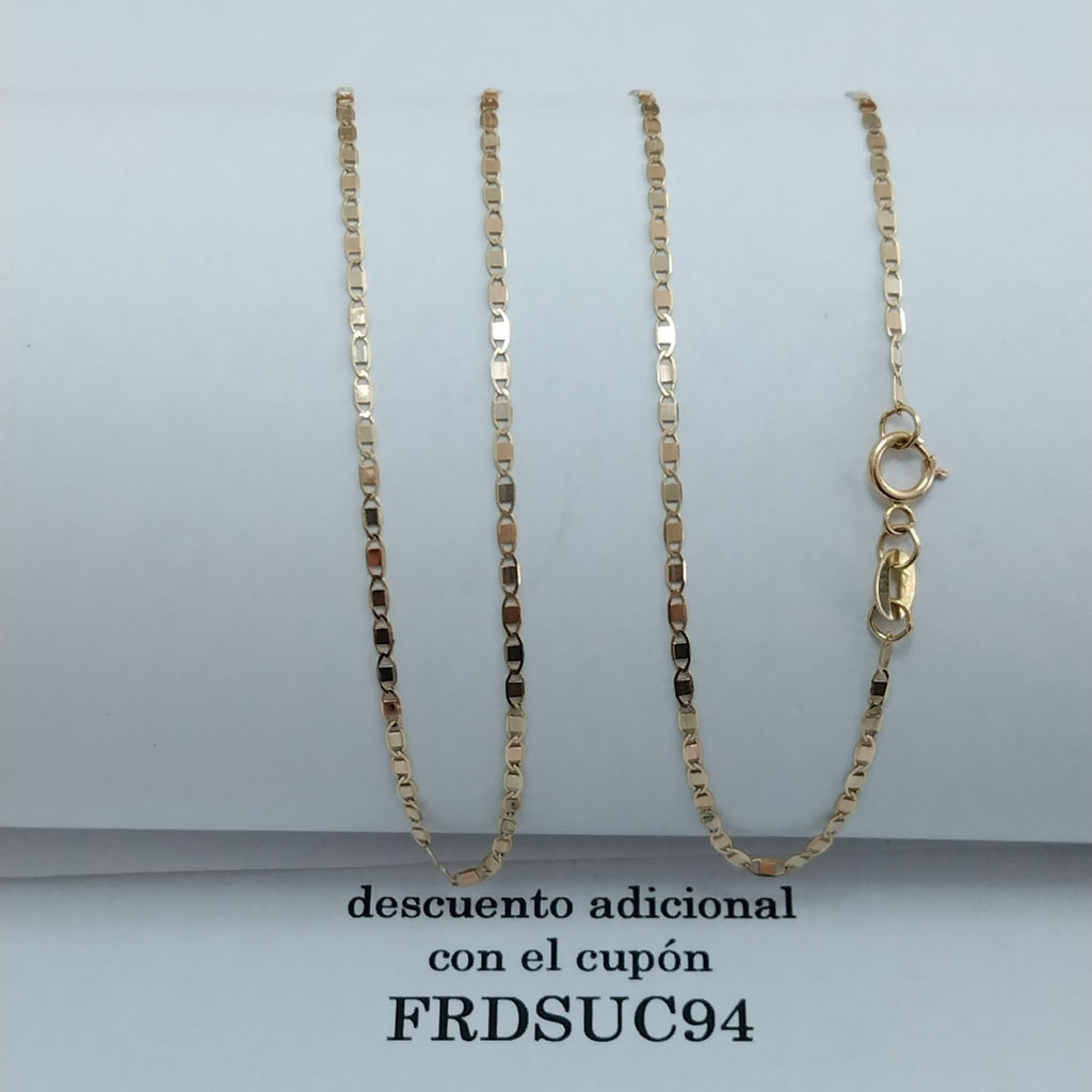 CADENA TEJIDO MARINERO 2.11GR 55 CM (NUEVO)