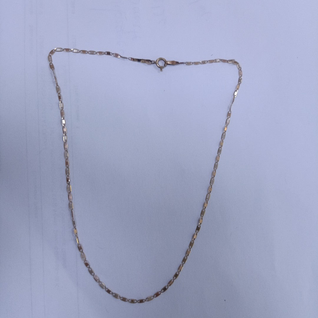 CADENA ORO COMBINADO 14 K 2,10 GRMS (SEMINUEVO)